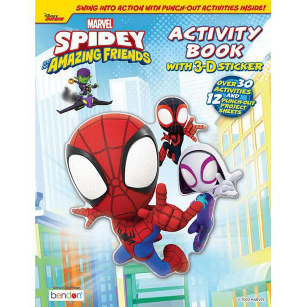 商品Barnes & Noble|Spidey and His Amazing Friends Activity Book with 3D Sticker by Bendon,价格¥97,第1张图片