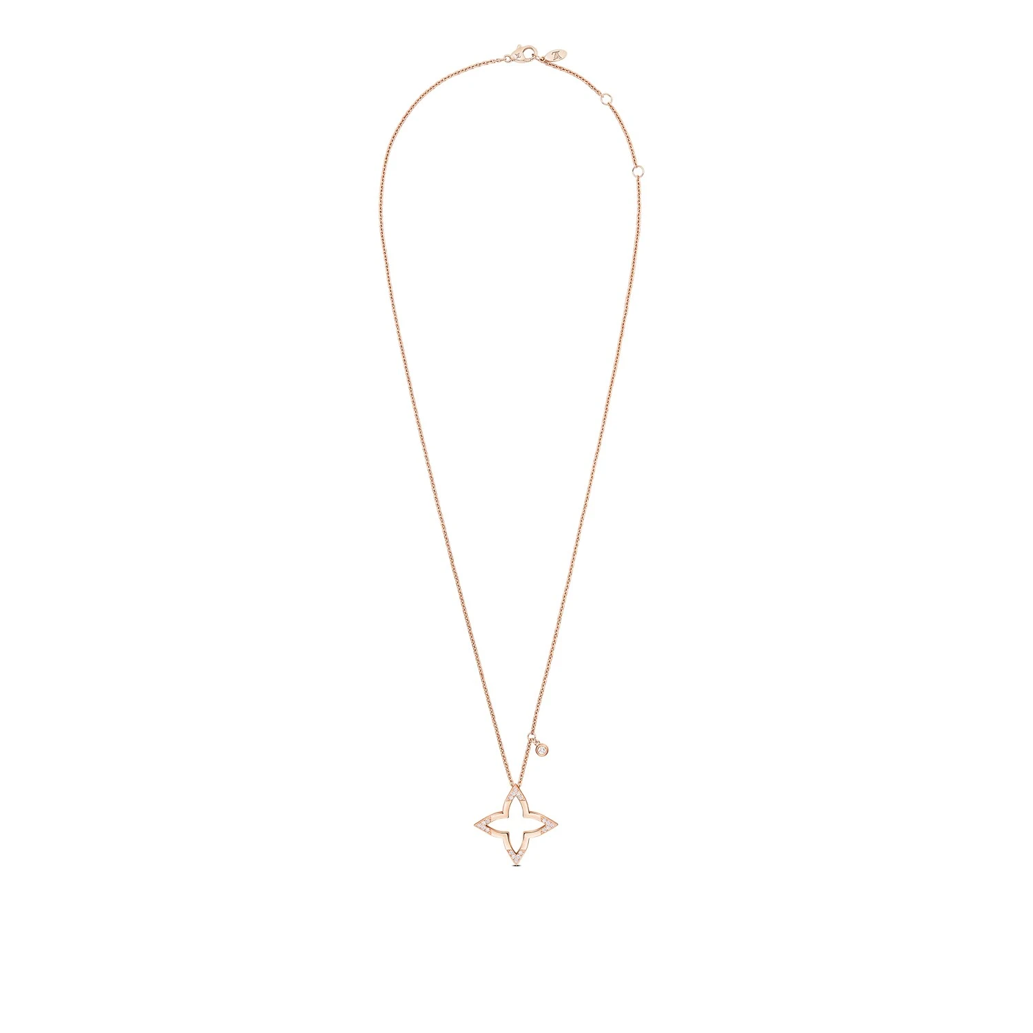 商品Louis Vuitton|【预售】 LV路易威登 25春夏 女士 吊坠 LOUIS VUITTON BLOSSOM 18K 金钻石项链 Q03083 ,价格¥37527,第1张图片