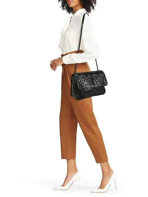 商品Yves Saint Laurent|Medium Niki Leather Crossbody Bag,价格¥24245,第3张图片详细描述