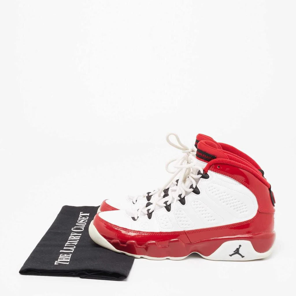 Air Jordan 9 Gym Red/White Patent and Leather Retro Mid-Top Sneakers Size 38.5 商品