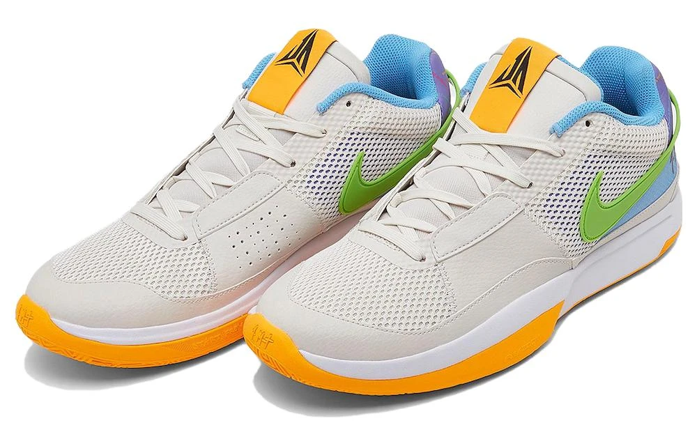 商品[国内直发] NIKE|Ja 1 \"Trivia\" 莫兰特1代 时尚百搭 减震防滑耐磨 低帮 实战篮球鞋 男款 灰蓝橙,价格¥995,第4张图片详细描述