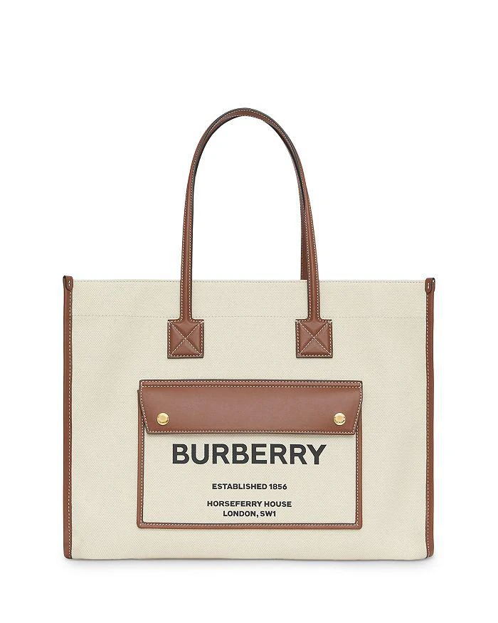 商品Burberry|Canvas & Leather Medium Freya Tote,价格¥11647,第1张图片