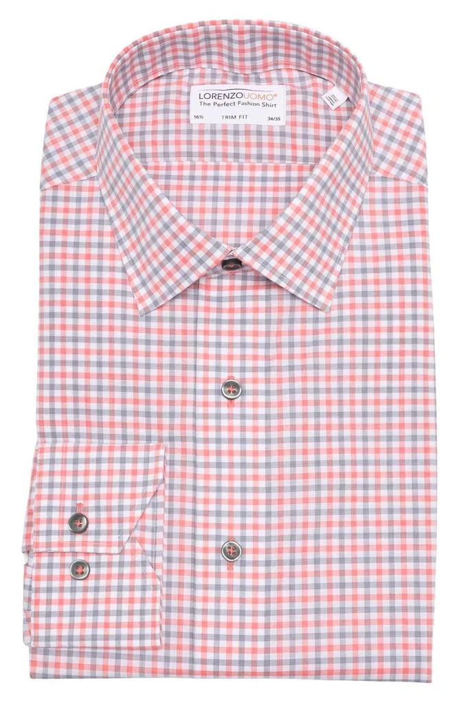 商品Lorenzo Uomo|Trim Fit Heathered Gingham Dress Shirt,价格¥414,第1张图片