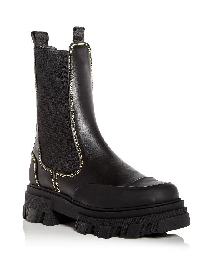 商品Ganni|Women's Platform Mid Calf Chelsea Boots ,价格¥2333,第1张图片