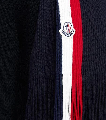 商品Moncler|Wool ribbed scarf,价格¥1938,第3张图片详细描述