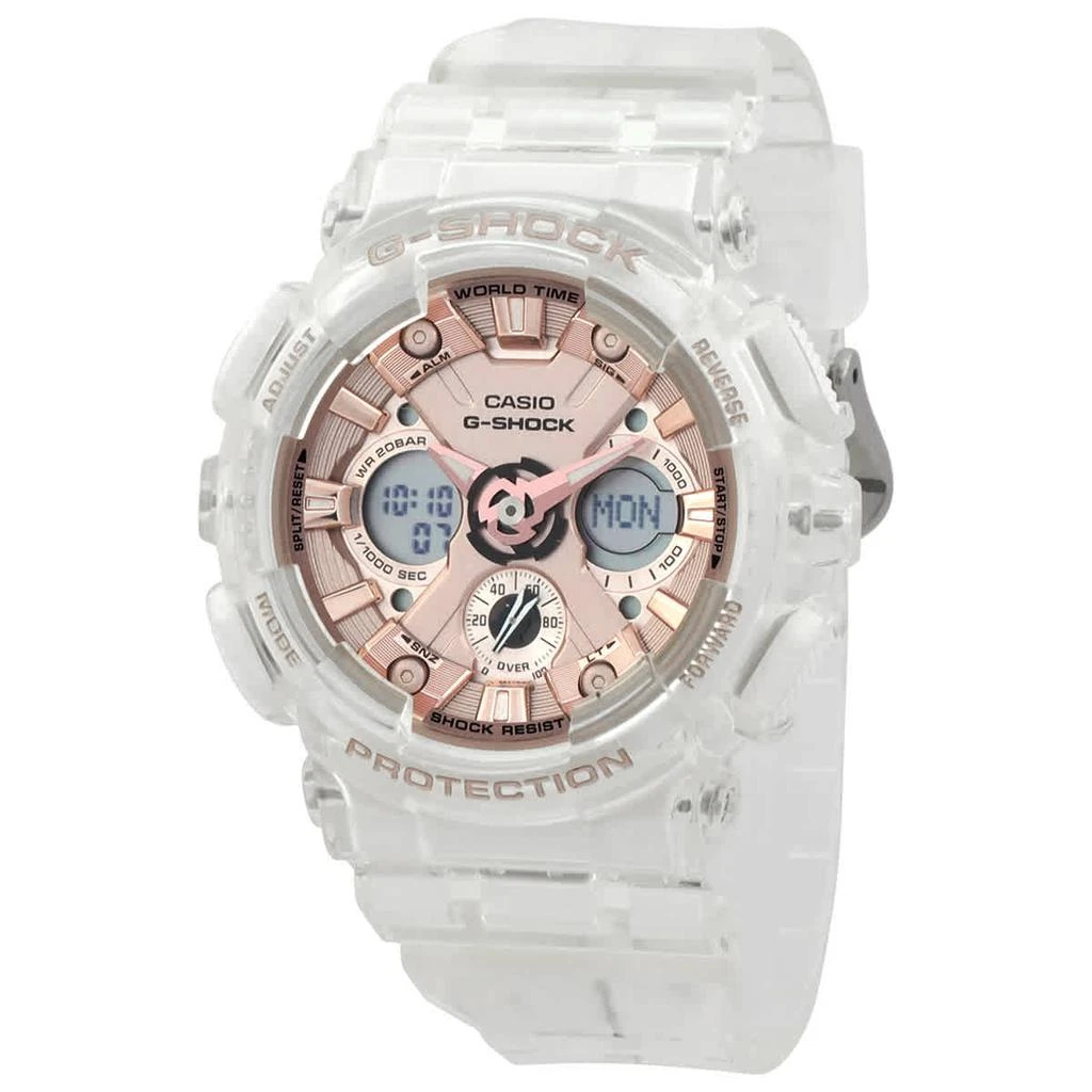 商品Casio|G-Shock Perpetual Alarm World Time Chronograph Quartz Analog-Digital Ladies Watch GMA-S120SR-7A,价格¥668,第1张图片