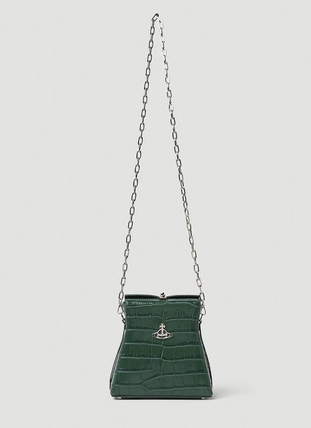 商品Vivienne Westwood|Kelly Medium Handbag in Green,价格¥2036,第4张图片详细描述