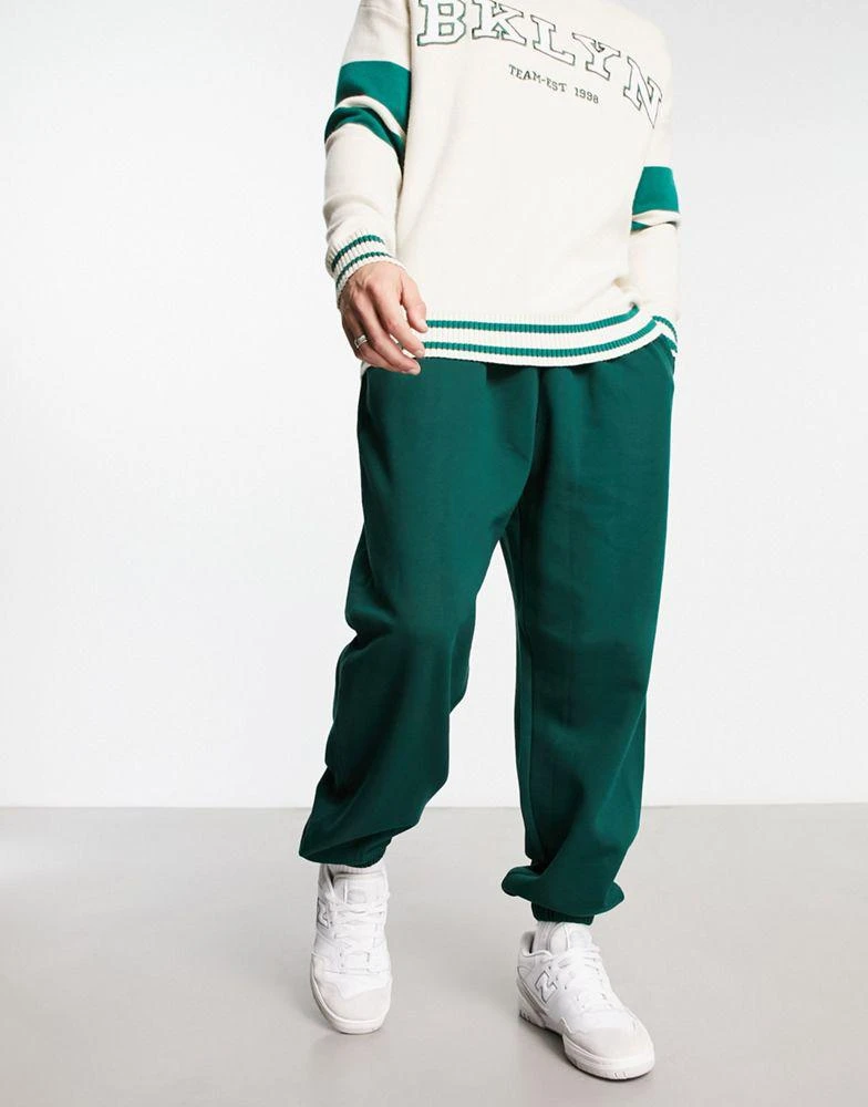 商品ASOS|ASOS DESIGN super oversized joggers in dark green,价格¥278,第1张图片