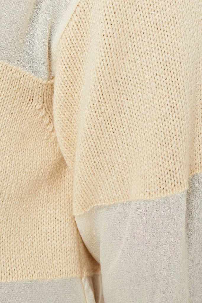 商品Chloé|Paneled wool and silk-blend sweater,价格¥2090,第2张图片详细描述