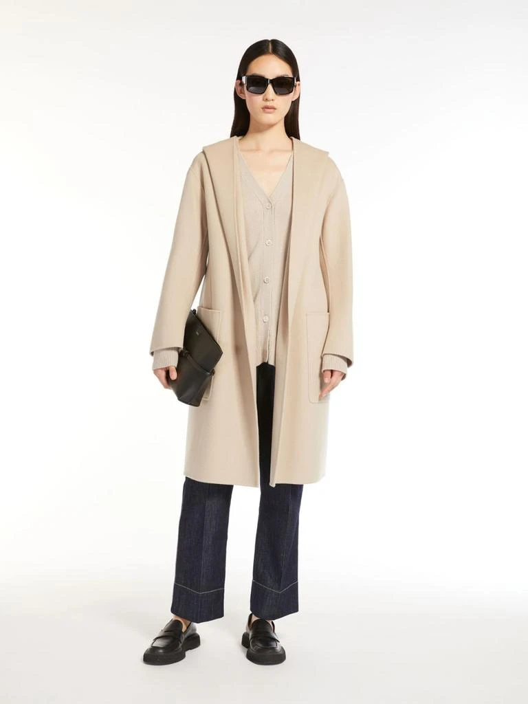 商品Max Mara|S maxmara 1 uscita - hooded wool coat,价格¥9436,第4张图片详细描述