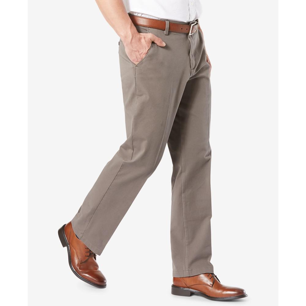 Men's Workday Smart 360 Flex Classic Fit Khaki Stretch Pants商品第3张图片规格展示