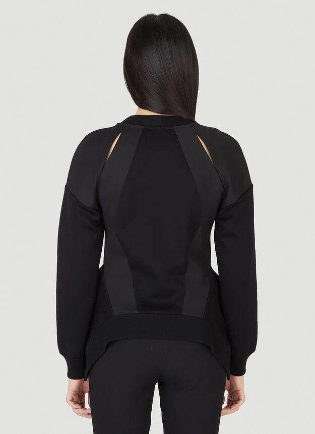 商品Alexander McQueen|Peplum Panel Sweatshirt in Black,价格¥2876,第4张图片详细描述