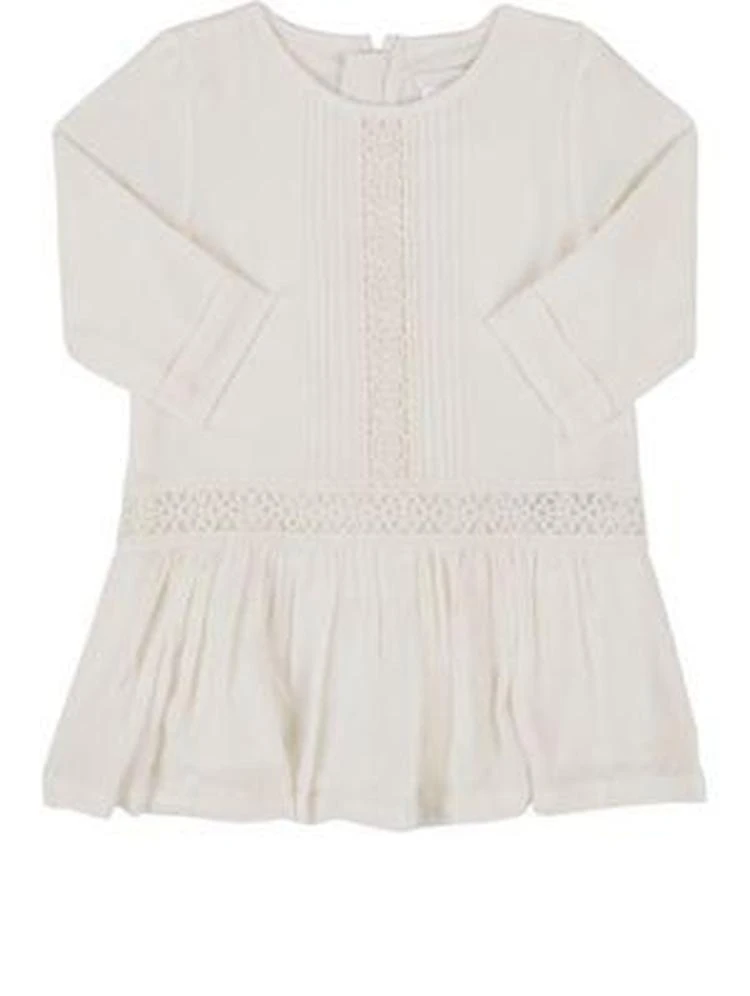 商品Chloé|Eyelet-Trimmed Drop-Waist Dress,价格¥1258,第1张图片