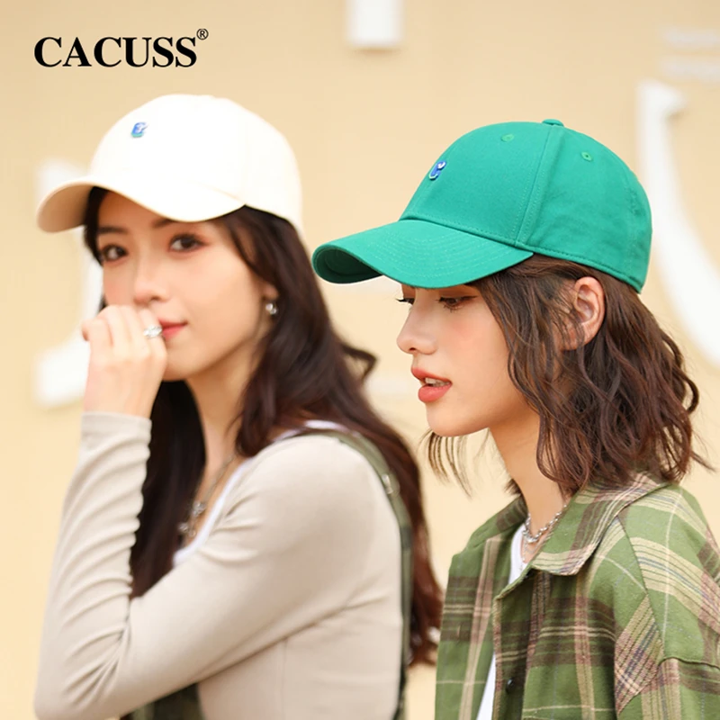 商品[国内直发] CACUSS|cacuss棒球帽女春季防晒遮脸防紫外线帽遮阳帽鸭舌帽硬顶大头围男-BQ220592,价格¥87,第1张图片