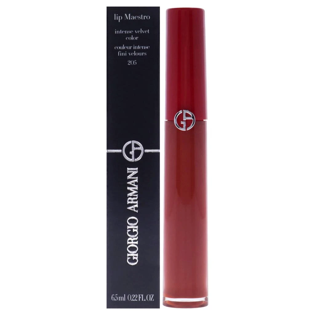 商品Giorgio Armani|Giorgio Armani Lip Maestro Intense Velvet Color - 205 Fiamma For Women 0.22 oz Lipstick,价格¥302,第1张图片