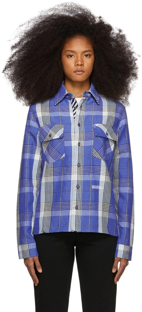 商品Off-White|Blue Check Shirt,价格¥981,第1张图片