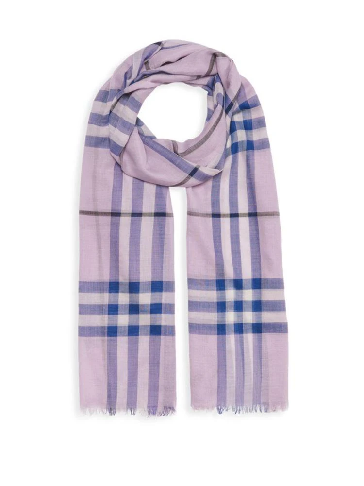 商品Burberry|Burberry - Giant Check Wool & Silk Scarf,价格¥1743,第1张图片