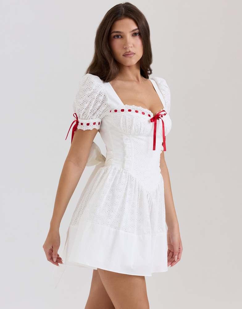 alvernia mini dress Alvernia Ruffle Long Sleeve Minidress – On Sale Now with Up to 81% Off