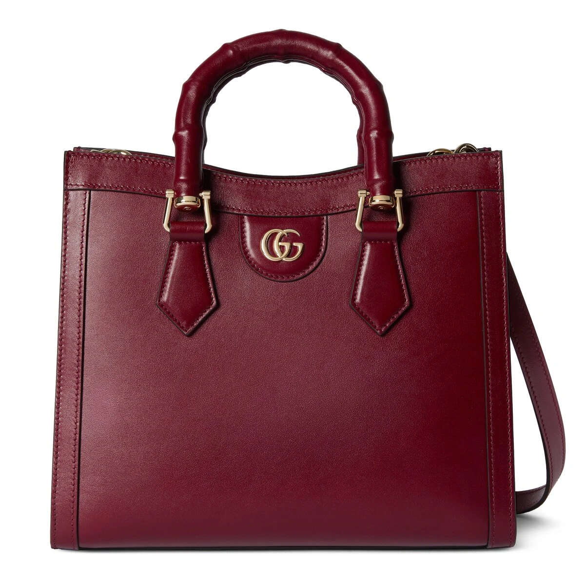 商品Gucci|【预售】 古驰 25春夏 女士 手提包 GUCCI DIANA系列中号竹节托特包 832982 AAEDB 6207,价格¥33805,第1张图片