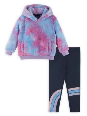 商品Andy & Evan|Little Girl's & Girl's Tie Dye Hoodie & Leggings Set,价格¥201,第1张图片