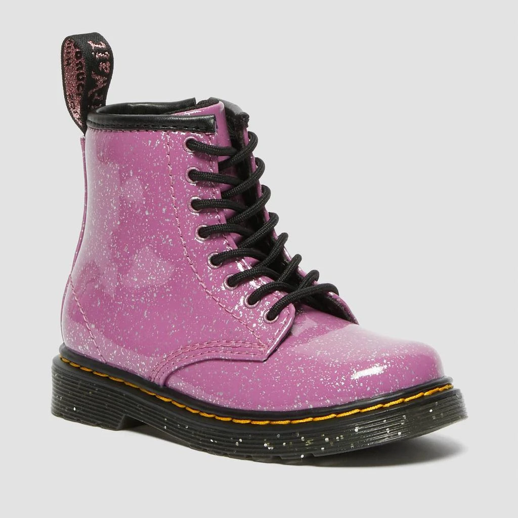 商品Dr. Martens|Dr. Martens Toddlers' 1460 T Lace Cosmic Glitter Boots - Dark Pink,价格¥368,第1张图片