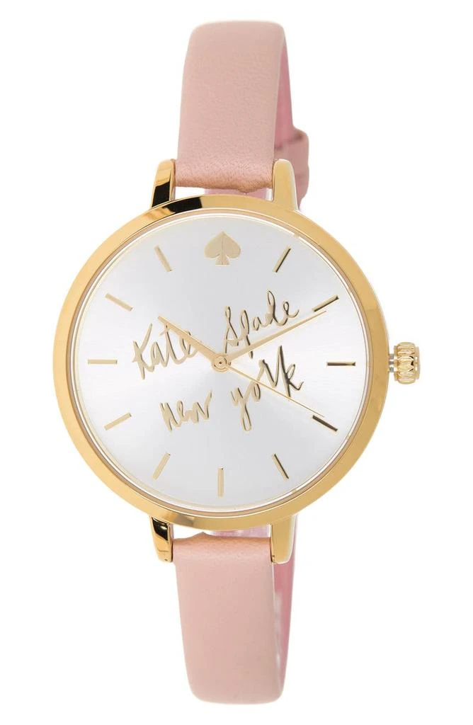 商品Kate Spade|metro leather strap watch set, 30mm,价格¥1034,第1张图片