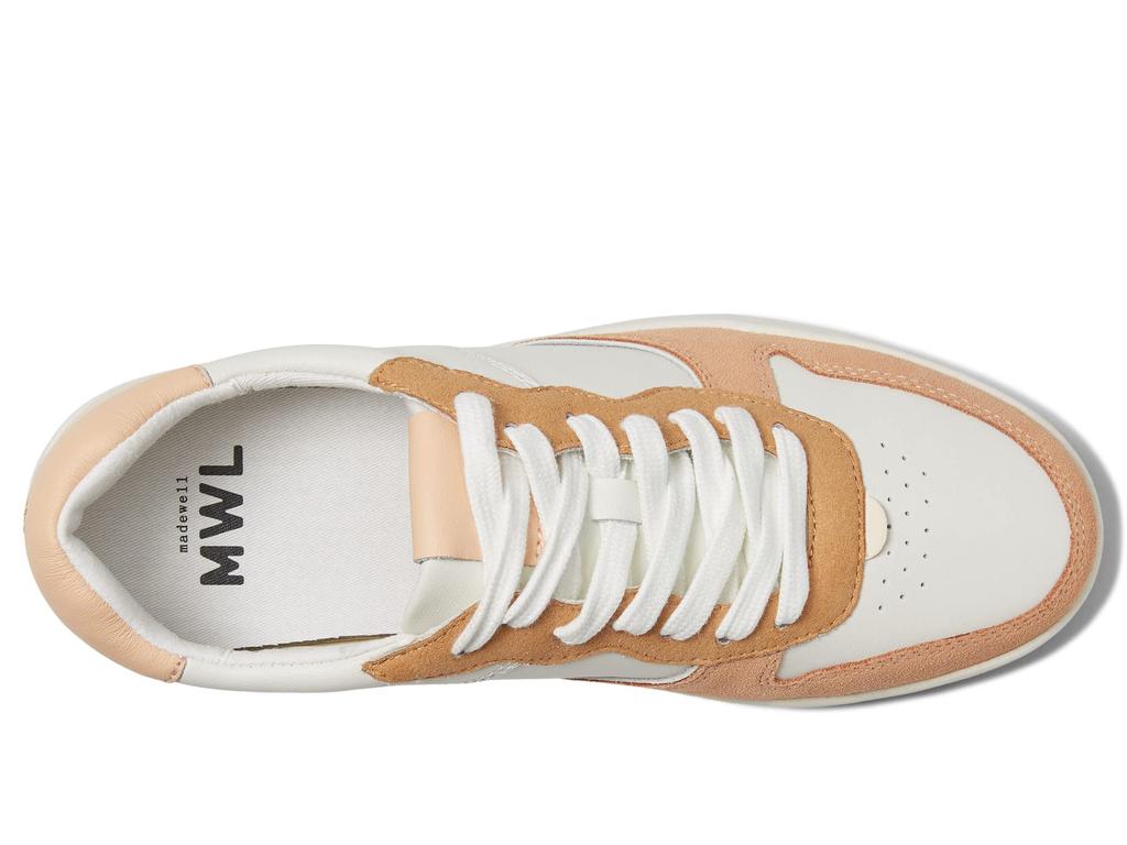 Court Low-Top Sneakers in Peach Colorblock商品第2张图片规格展示