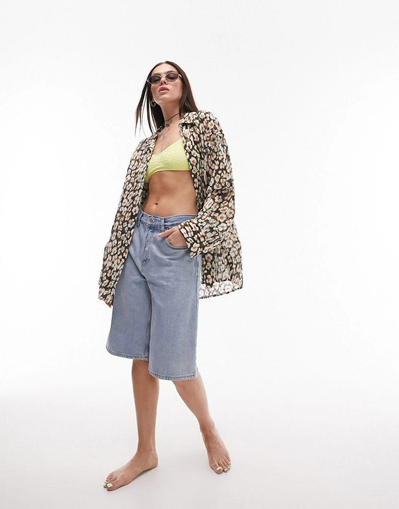 商品Topshop|Topshop leopard print beach shirt,价格¥208,第1张图片