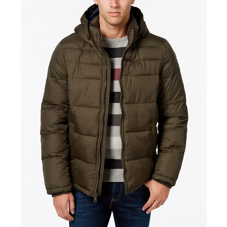 商品Tommy Hilfiger|Men's Big & Tall Hooded Puffer Coat,价格¥867,第1张图片
