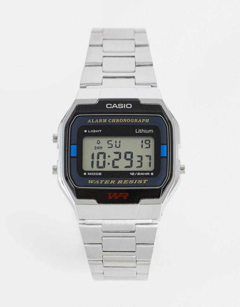 商品Casio|Casio A163WA-1QES digital bracelet watch in silver,价格¥313,第1张图片