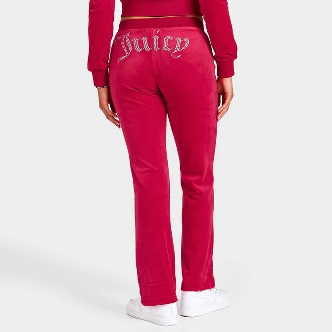商品Juicy Couture|Women's Juicy Couture OG Big Bling Velour Track Pants,价格¥225,第1张图片