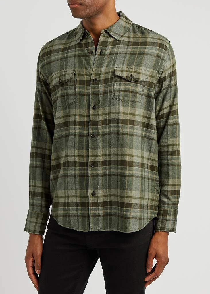 商品Paige|Everett green checked flannel shirt,价格¥1193,第2张图片详细描述