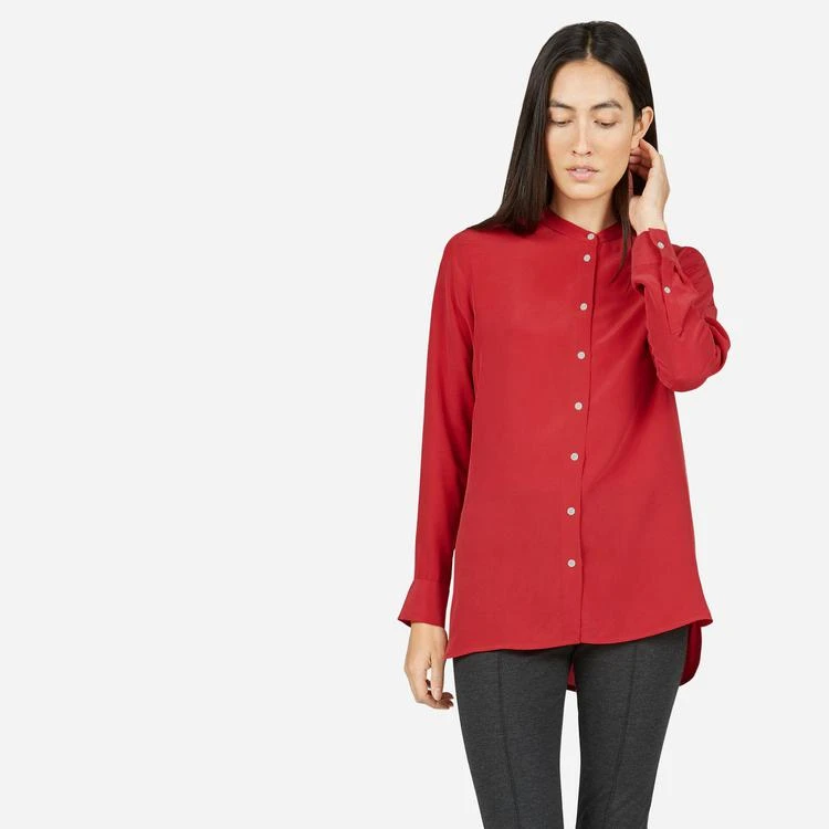 商品Everlane|真丝无领衬衫,价格¥582,第5张图片详细描述