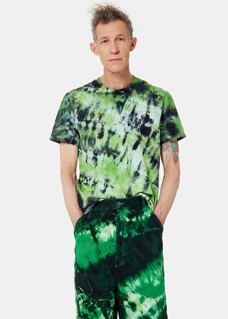 商品AMI|AMI Alexandre Mattiussi Green Tie Dye T-Shirt,价格¥509,第2张图片详细描述