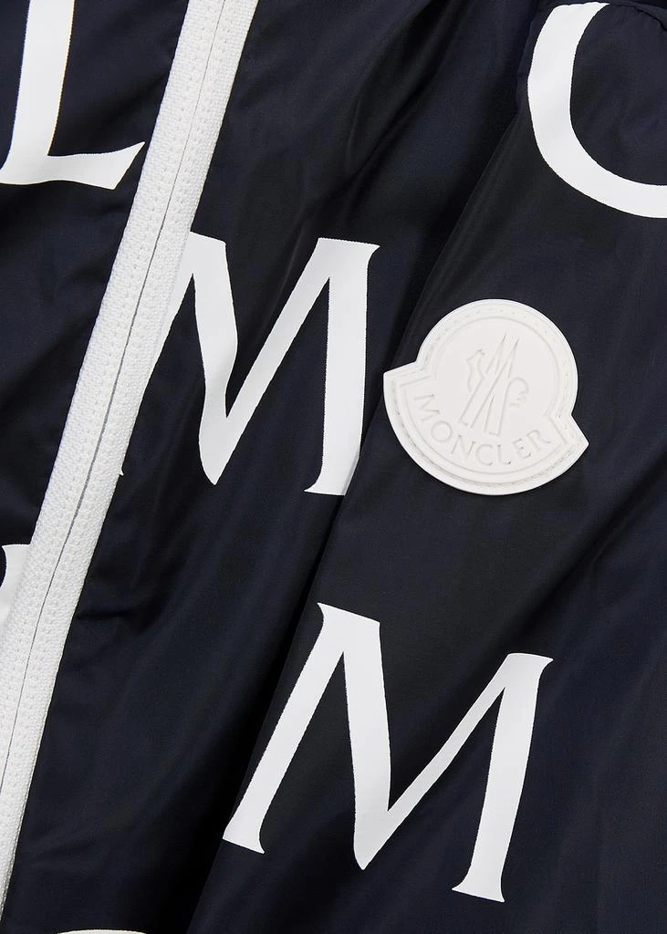 商品Moncler|KIDS Jiro navy logo-print shell jacket (8-10 years),价格¥3898,第3张图片详细描述