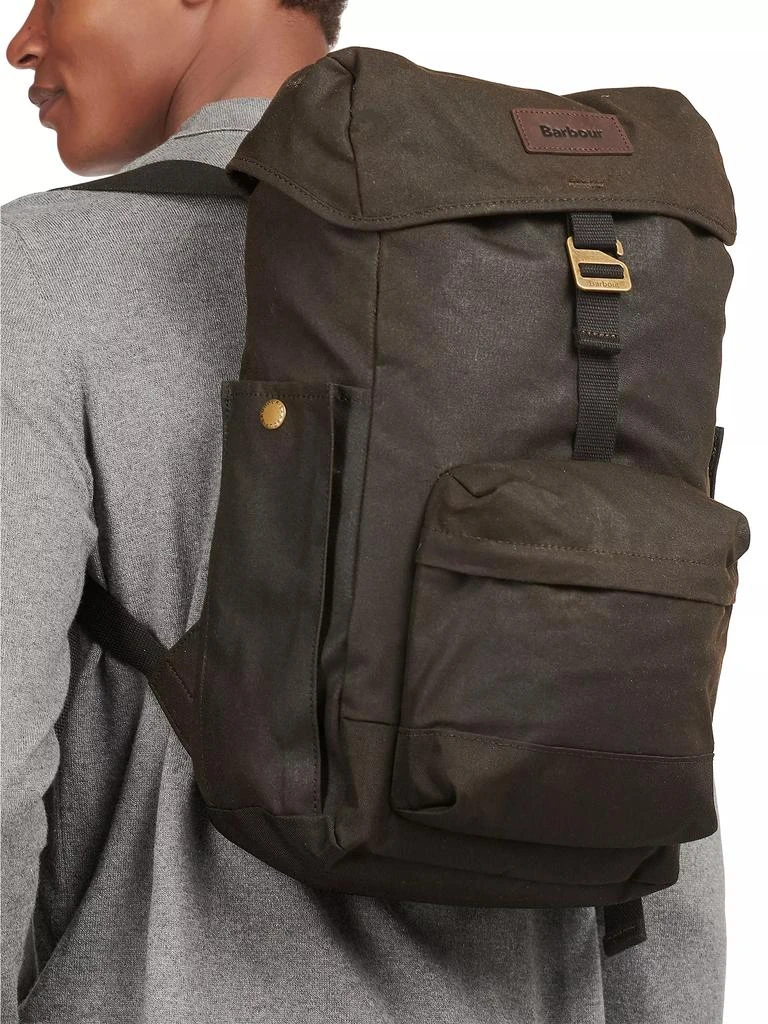 商品Barbour|Essential Waxed Canvas Backpack,价格¥1305,第4张图片详细描述