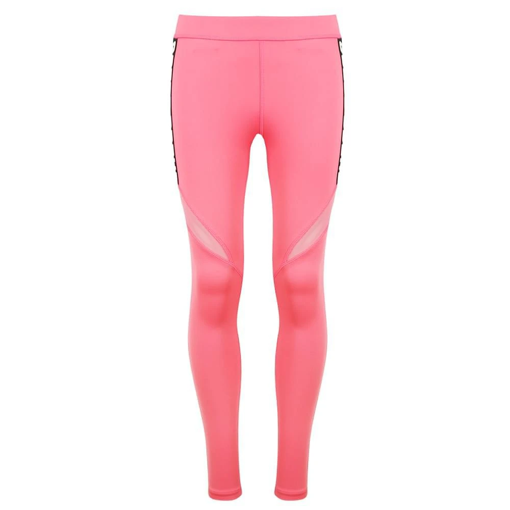 商品GUESS|Coral Pink Mesh Detail Logo Tape Leggings,价格¥101,第1张图片