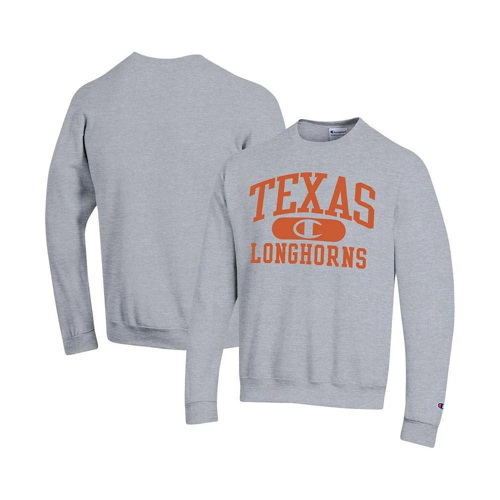 商品CHAMPION|Men's Heather Gray Texas Longhorns Arch Pill Sweatshirt,价格¥404,第1张图片