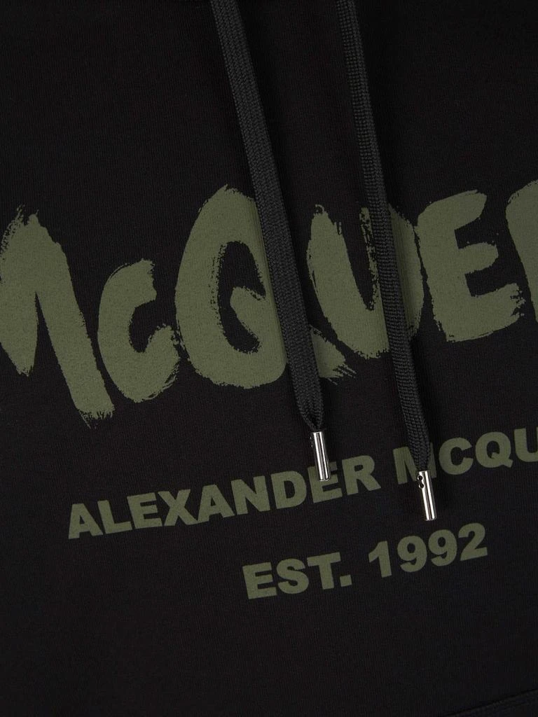 商品Alexander McQueen|Alexander McQueen Logo Printed Drawstring Hoodie,价格¥3818,第4张图片详细描述