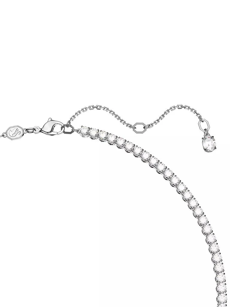 商品Swarovski|Matrix Rhodium-Plated & Crystal Tennis Necklace,价格¥2848,第3张图片详细描述