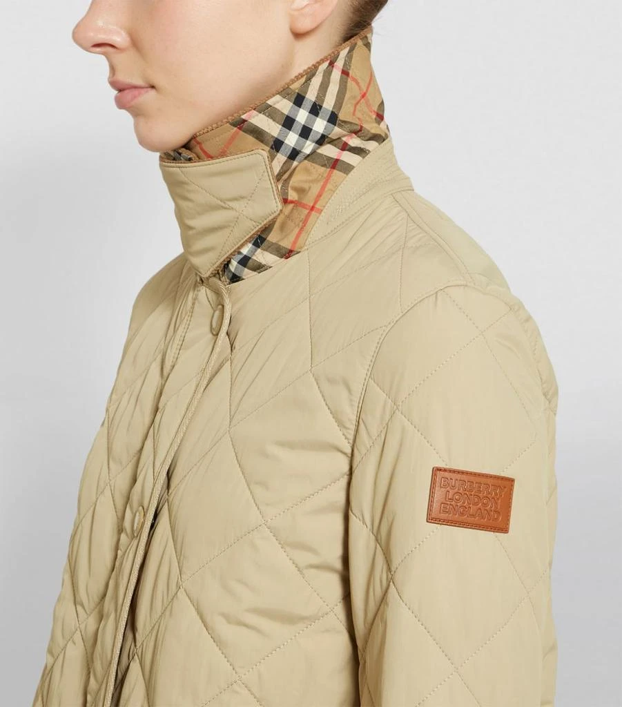 商品Burberry|Diamond-Quilted Barn Jacket,价格¥10271,第5张图片详细描述