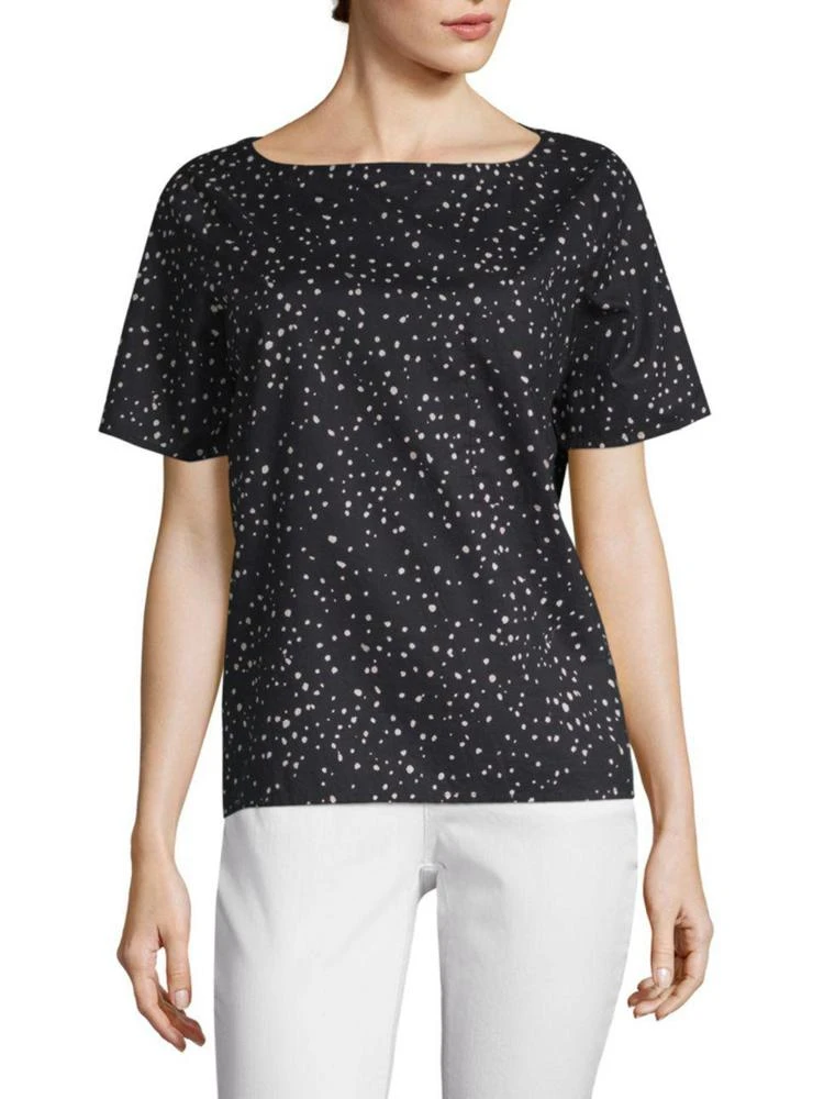 商品Eileen Fisher|Organic Cotton Dot-Print Top,价格¥515,第1张图片