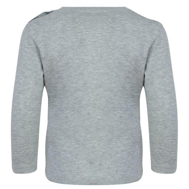 Grey Long Sleeve Baby Elephant T Shirt商品第3张图片规格展示