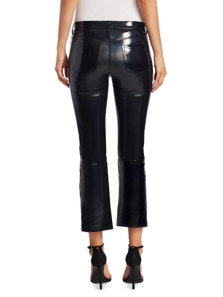 商品J Brand|Selena Mid-Rise Patent Leather Cropped Bootcut Pants,价格¥5185,第2张图片详细描述