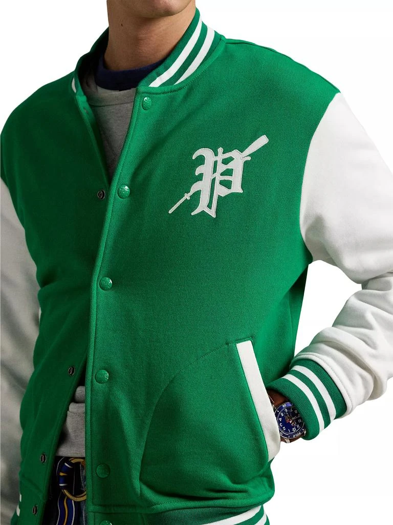 商品Ralph Lauren|Fleece Graphic Baseball Jacket,价格¥1189,第5张图片详细描述