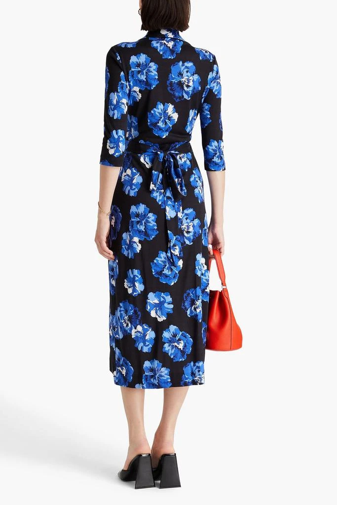 商品Diane von Furstenberg|Floral-print silk-jersey midi wrap dress,价格¥2795,第3张图片详细描述