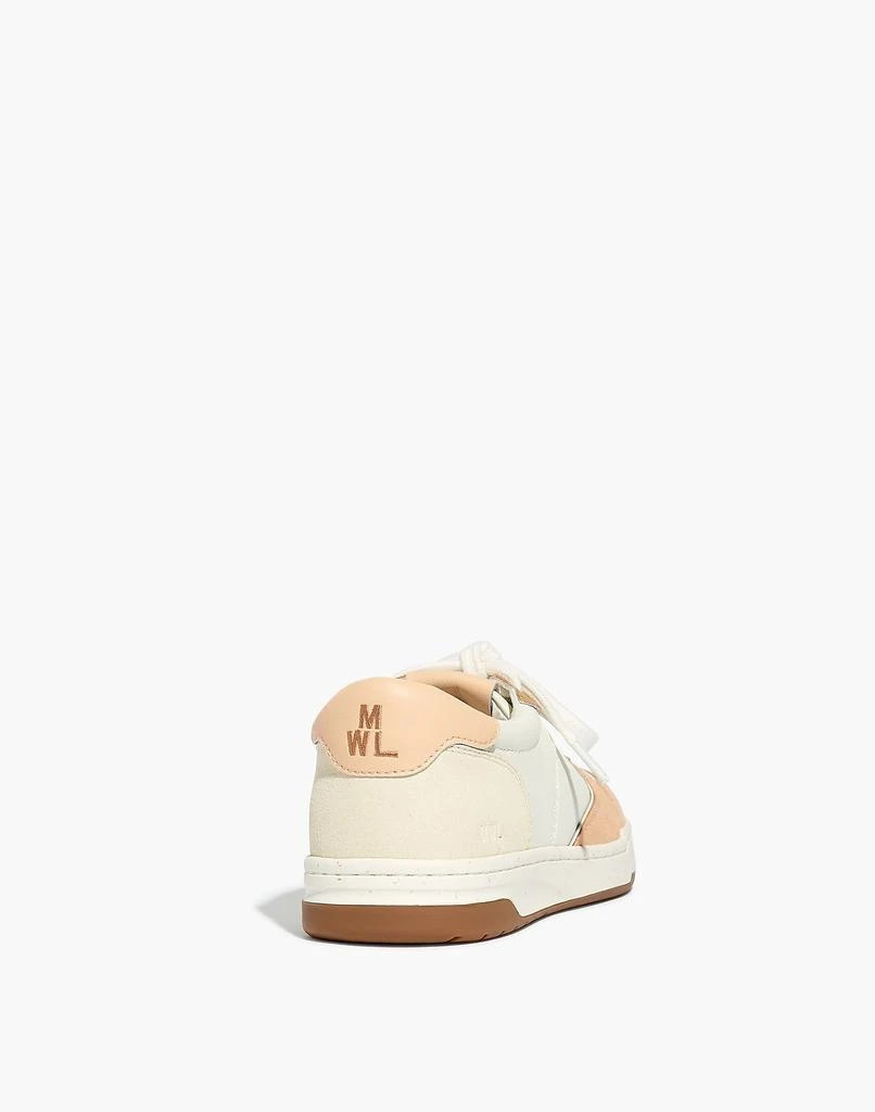 商品Madewell|Court Low-Top Sneakers in Peach Colorblock,价格¥476,第3张图片详细描述