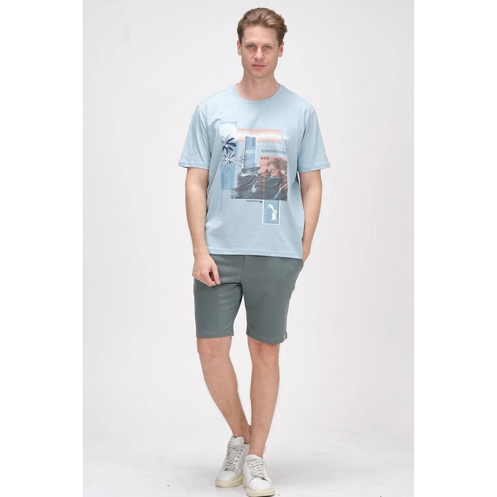 Men's Modern Print Fitted Palms T-shirt 商品