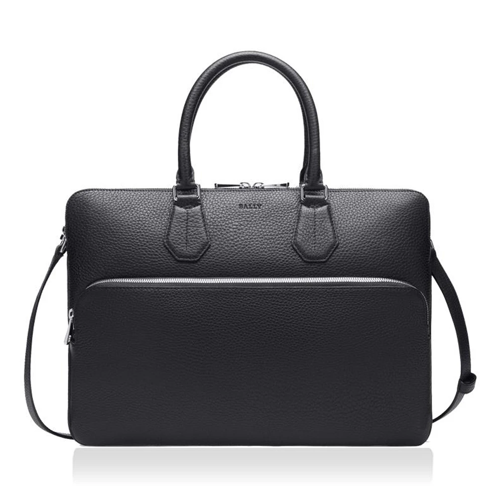 商品Bally|Bally 巴利 黑色皮革男士挎包 6207727,价格¥3139,第1张图片
