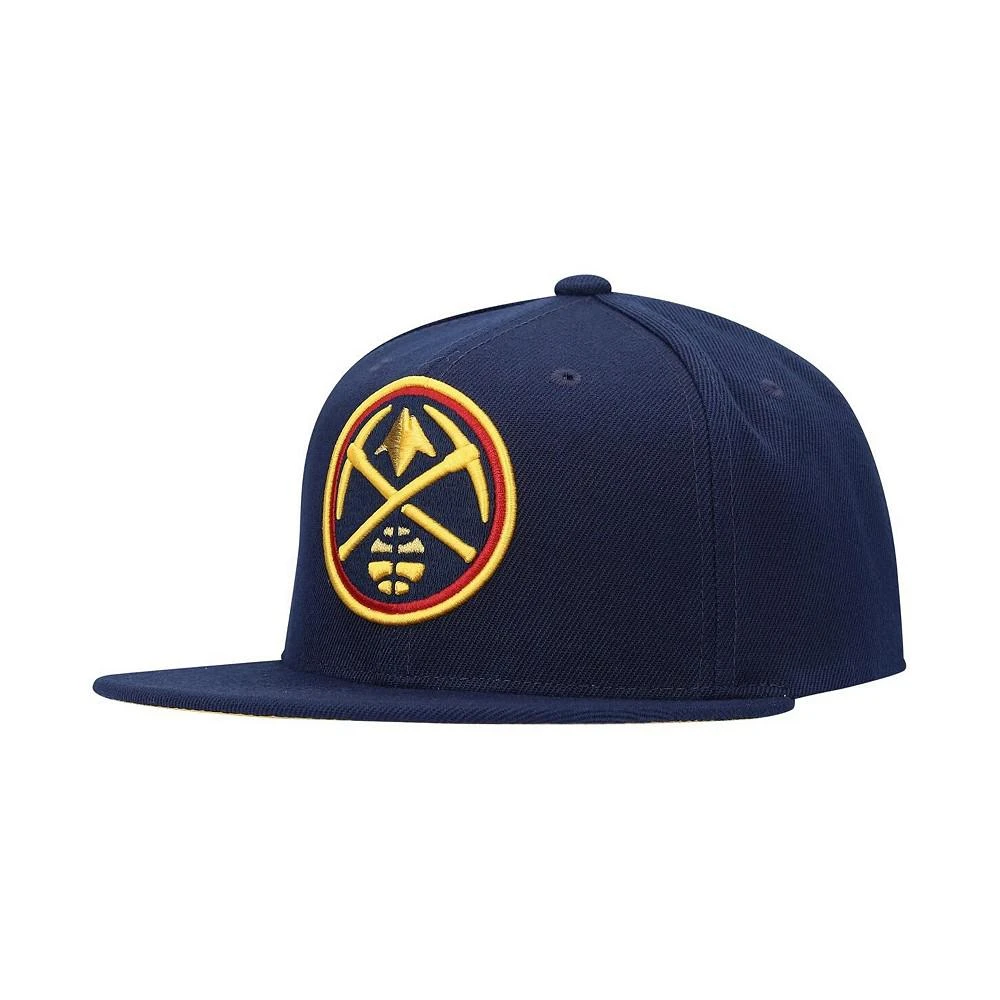 商品Mitchell and Ness|Men's Navy Denver Nuggets 50th Anniversary Snapback Hat,价格¥254,第2张图片详细描述